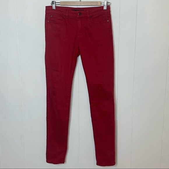 Joes Jeans Low Rise The Skinny Jeans Red Sz 27 - Picture 1 of 9